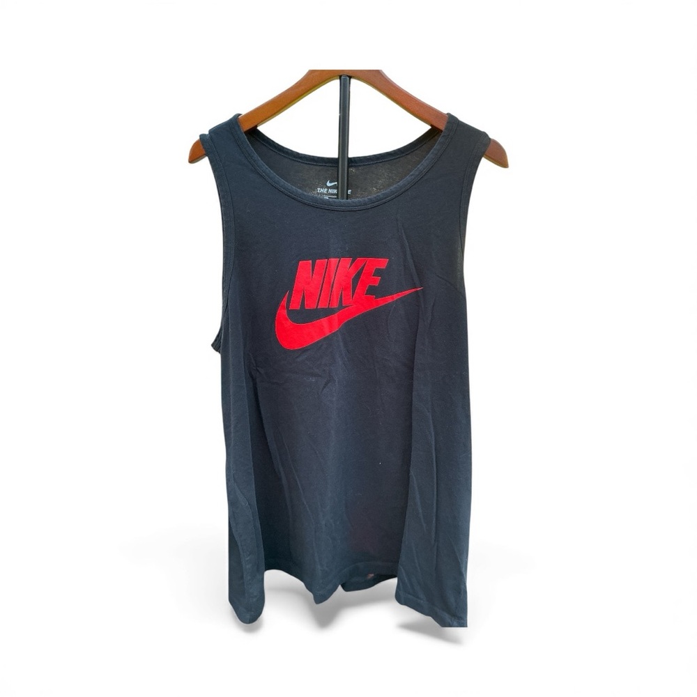 Nike Black and Red Tank Top